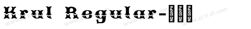 Krul Regular字体转换